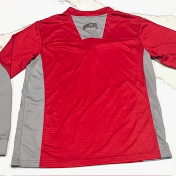Rare Ohio State Buckeyes Long Sleeve Pullover 1/4 Zip Shirt Youth Large 16-18 - Picture 6 of 8